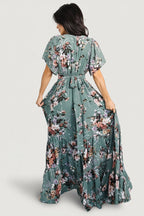 Katherine Maxi Dress | Dusty Green Floral