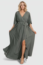 Kia Kimono Maxi Dress | Dark Sage