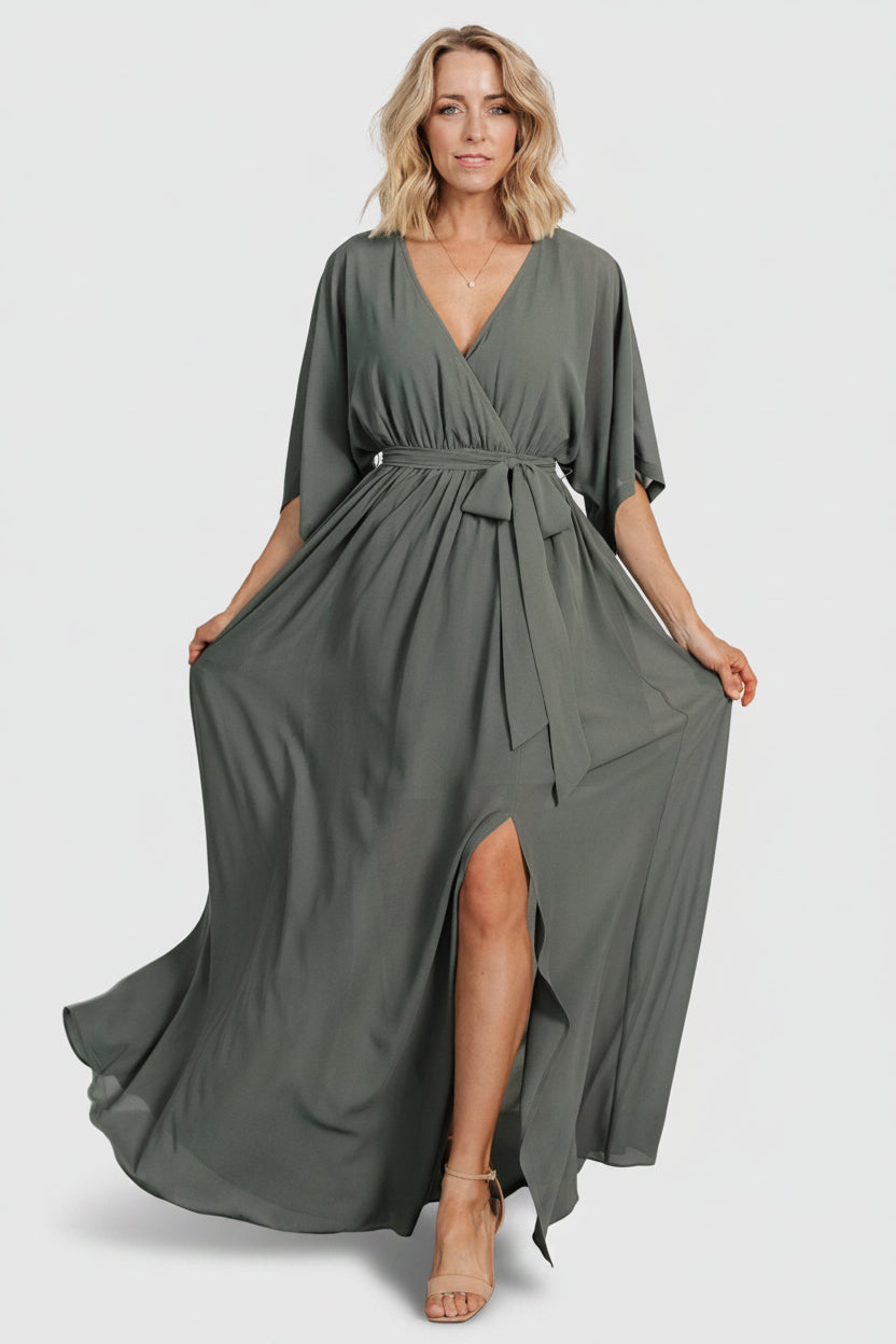 Kia Kimono Maxi Dress | Dark Sage