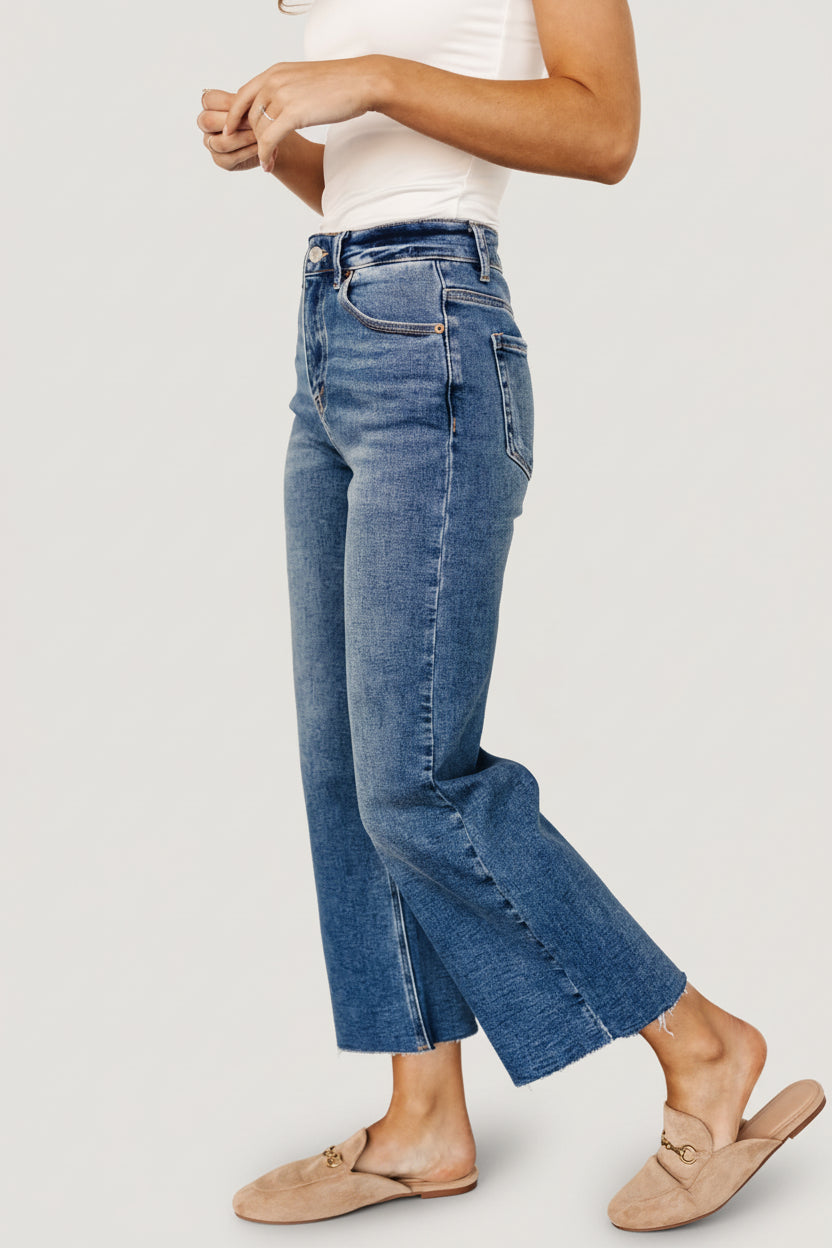 Kirby High Rise Wide Leg Jeans | Medium Wash