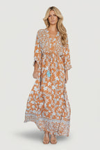 Laken Maxi Dress | Camel Multi