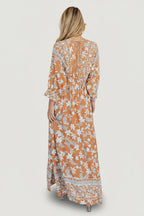 Laken Maxi Dress | Camel Multi