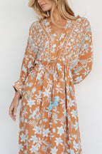Laken Maxi Dress | Camel Multi