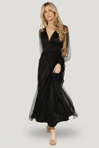 Layla Tulle Maxi Dress | Black