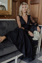 Layla Tulle Maxi Dress | Black