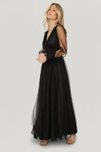 Layla Tulle Maxi Dress | Black