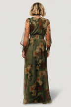Layla Tulle Maxi Dress | Olive + Rust