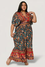 Leeanne Midi Dress | Navy Multi Floral