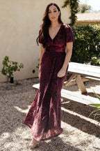 Leslie Velvet Maxi Dress | Mulberry