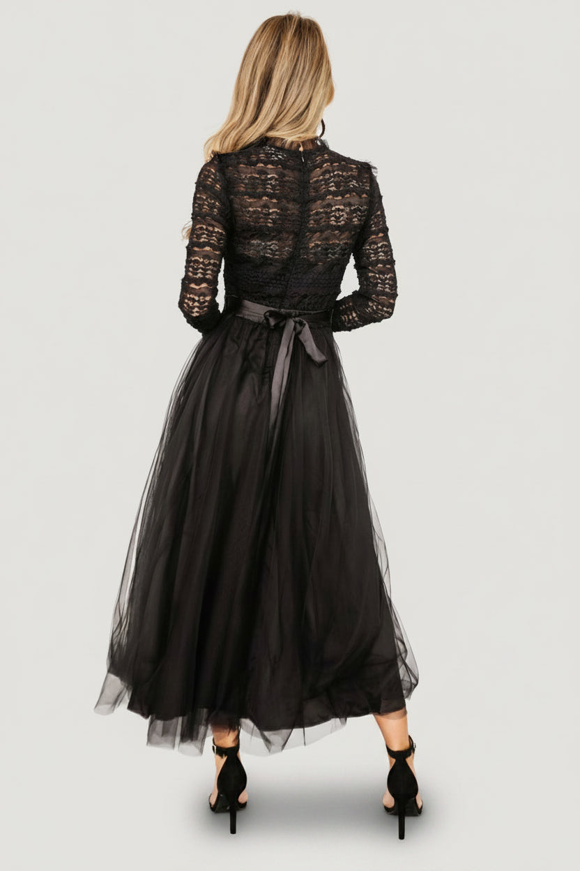 Lonnie Tulle Dress | Black