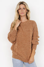 Lukas Cable Knit Sweater | Camel