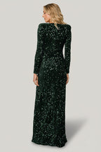 Madonna Sequin Maxi Dress | Emerald