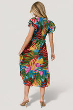 Marielle Smocked Midi Dress | Multi Print