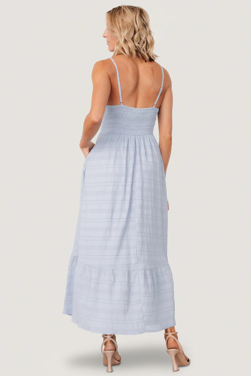 Mikayla Textured Tank Dress | Light Blue