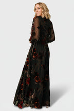 Mikla Maxi Dress | Black Multi