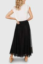 Mila Tulle Skirt | Black