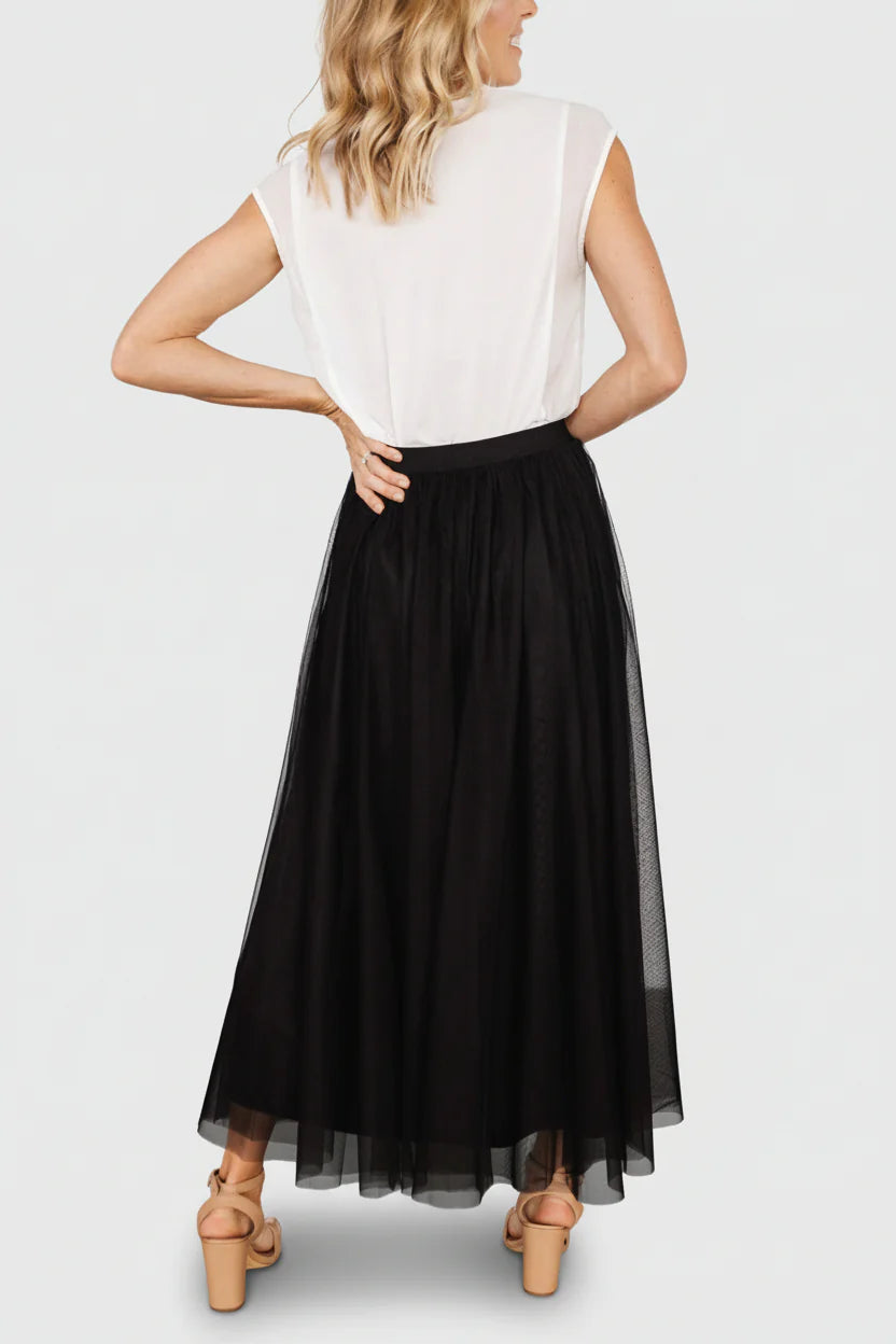 Mila Tulle Skirt | Black
