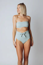 Milos High Waist Bikini Bottom | Sage