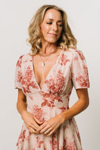 Montaigne Ruffle Maxi Dress | Rose Floral