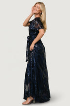 Muse Sequin Maxi Dress | Navy