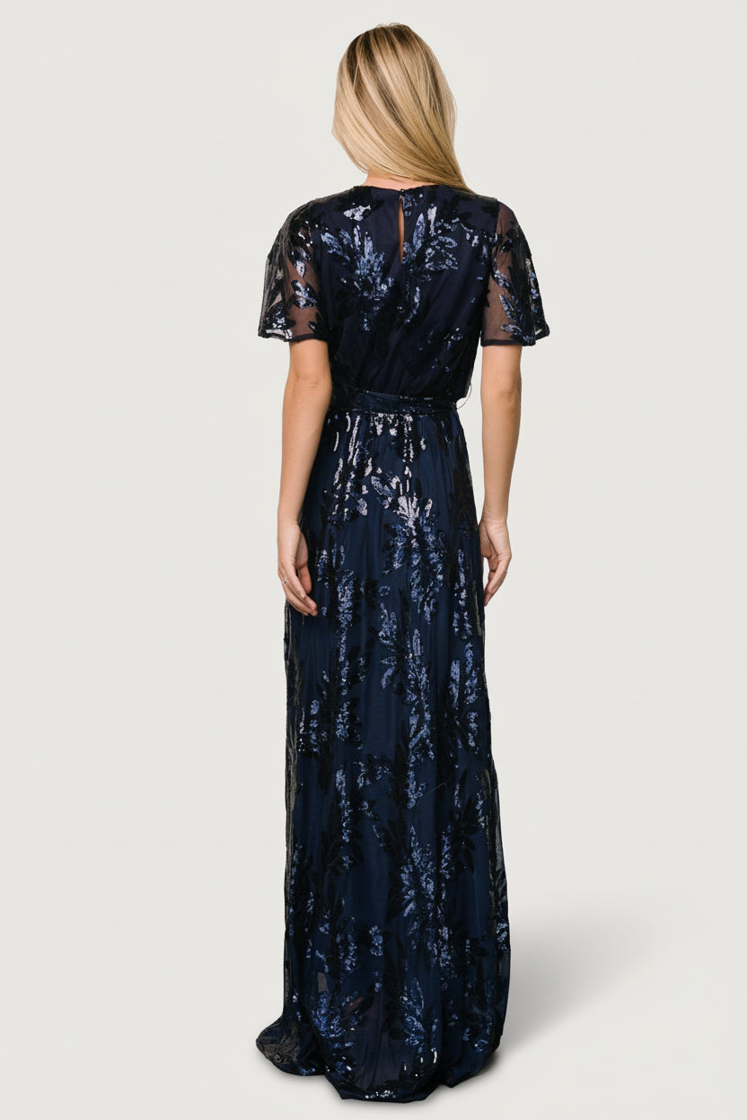Muse Sequin Maxi Dress | Navy