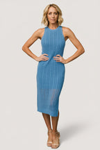 Nalani Knit Tank Dress | Blue