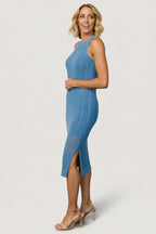 Nalani Knit Tank Dress | Blue