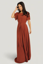 Naomi Short Sleeve Maxi Dress | Cinnamon
