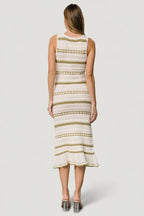 Nicolette Pointelle Dress | Cream + Sage