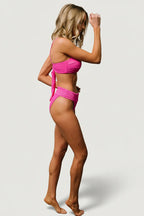 Oakland Ribbed Bikini Bottoms | Pink