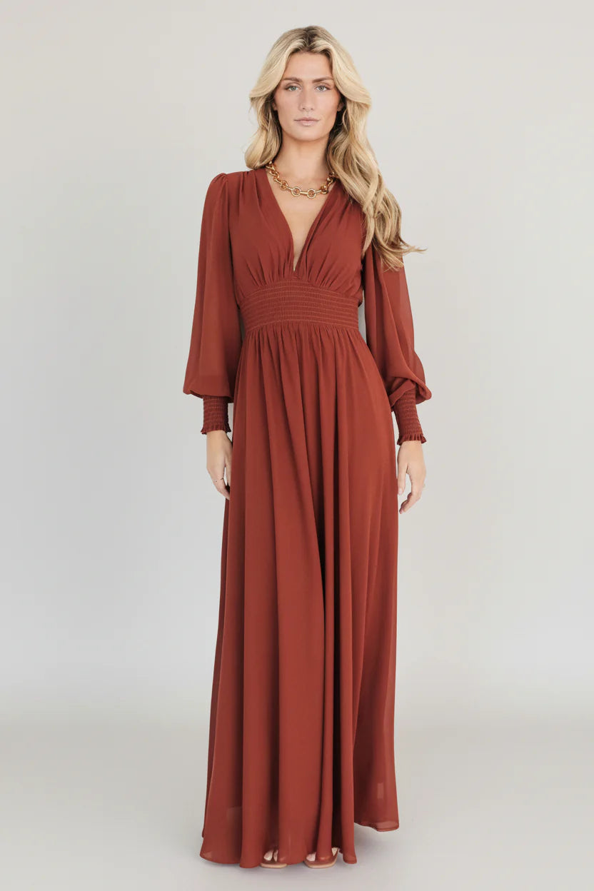 Olivia Maxi Dress | Cinnamon