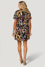 Patricia Sequin Short Dress | Black