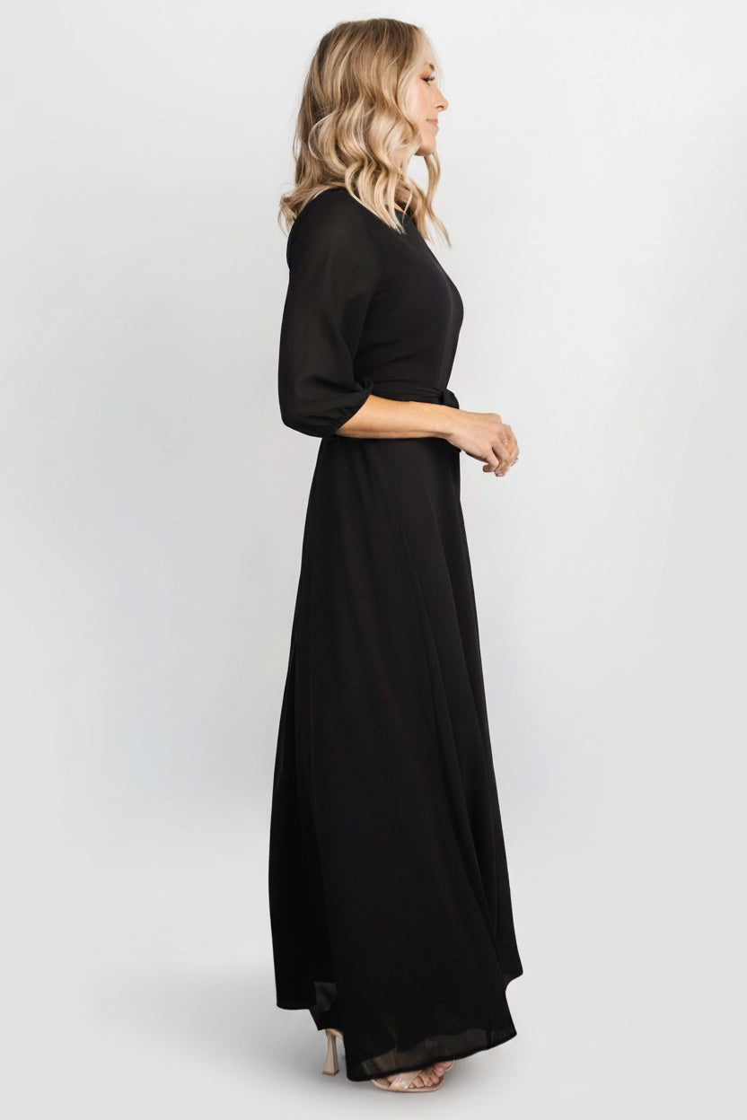 Rebecca Maxi Dress | Black