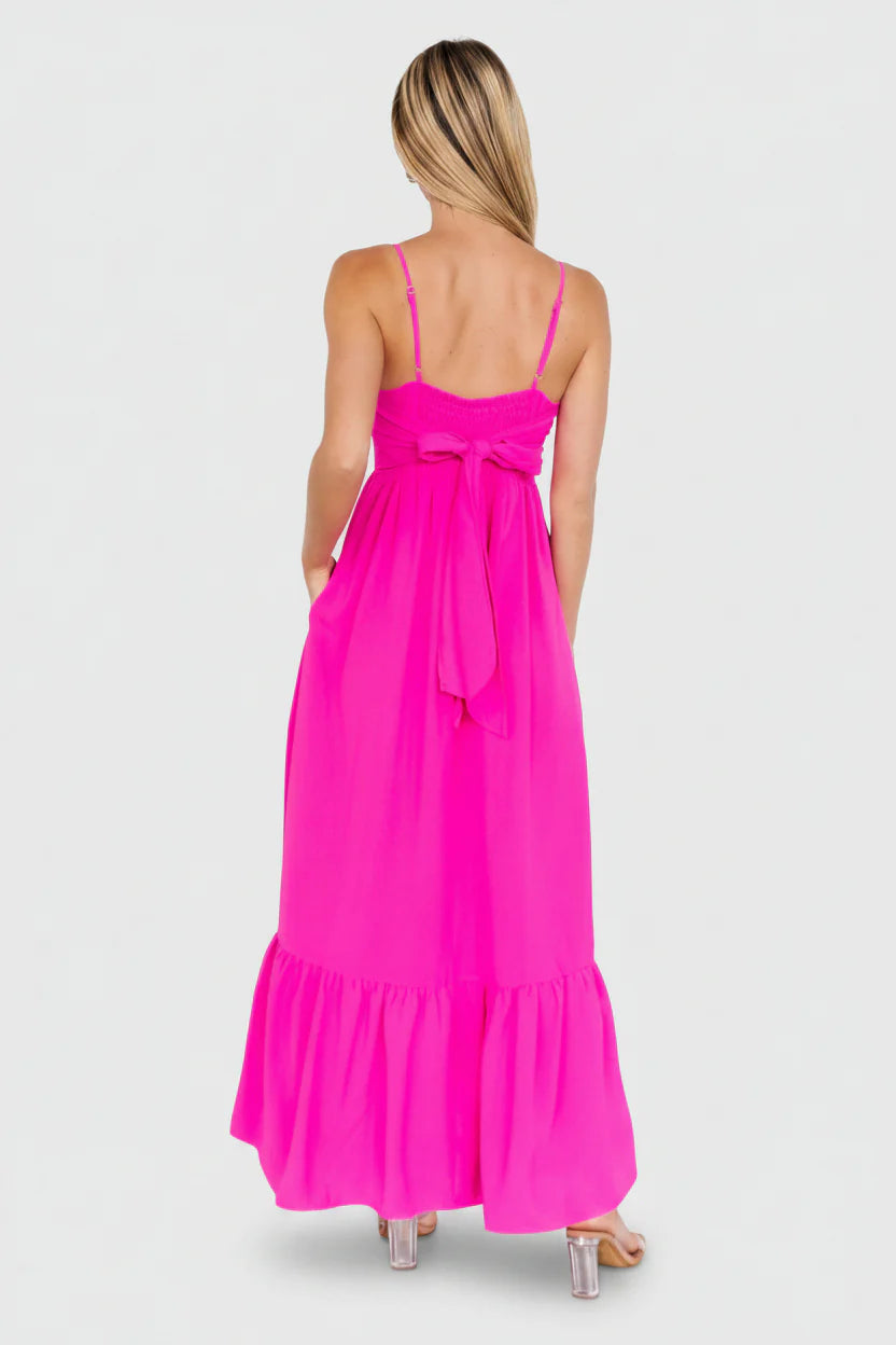 Regan Tank Maxi Dress | Fuchsia