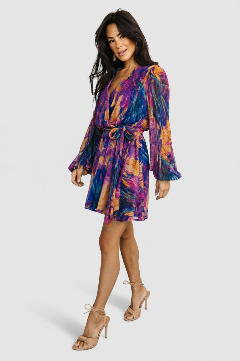 Rev Mini Dress | Blue Multi