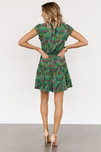 Rio Short Dress | Green Multi