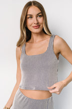Sabrina Tank + Skirt Set | Blue Stripe