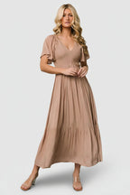 Scarlett Smocked Dress | Mocha