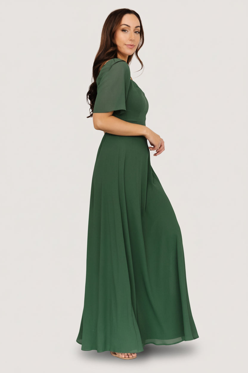 Sierra Sweetheart Maxi Dress | Evergreen