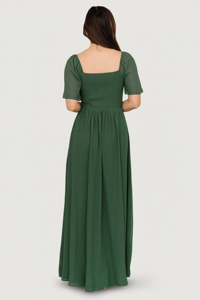 Sierra Sweetheart Maxi Dress | Evergreen