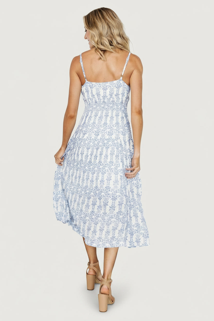 Thebes Tank Midi Dress | Blue Print