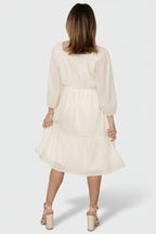 Vaeda Midi Dress | Cream
