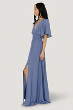 Verona Smocked Maxi Dress | Blue
