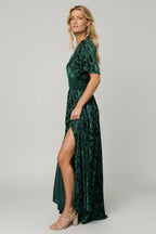 Veronica Velvet Maxi Dress | Green