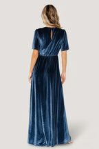 Vivian Velvet Maxi Dress | Blue