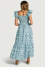 Zoey Smocked Maxi Dress | Blue Print